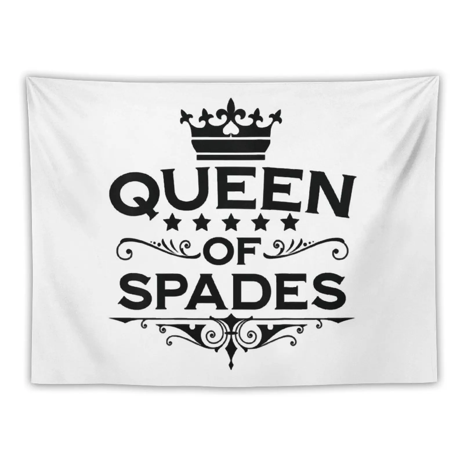 

Womens Queen Of Spades Clothing Qos apparel for Tapestry Outdoor Decor Wall Art Tapestry