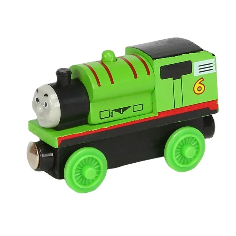 Original Wooden Trains Thomas Model Cars Toys Compatible with Wooden Train Sliding Track Percy James Gordon Toys for Children.