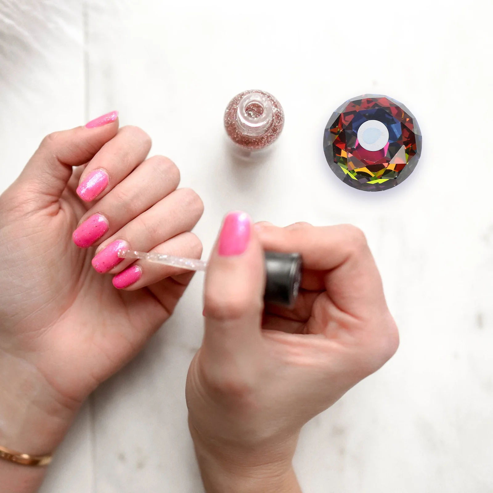 

1 set Holographic Tips Display Stand Magnetic Nail Art Practice Holder For Salon Manicure Training Diy Nail Art Supplies