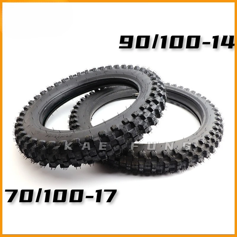 

70/100-17 90/100-14 комплект шин и камер для мотоцикла, передние и задние шины с ручками для мини-байка Apollo CRF, внутренняя трубка