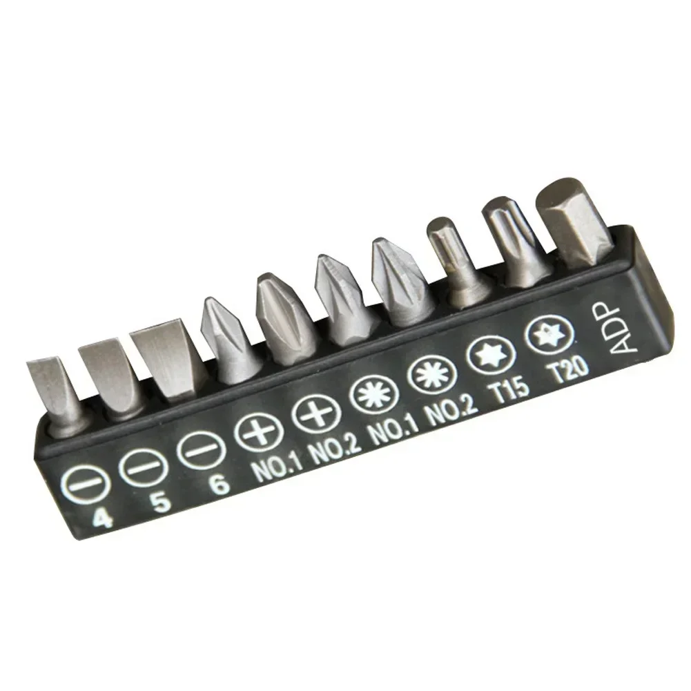 Set di punte per inserti da 1/4 "strumento di manutenzione per la riparazione cacciavite elettrico antiscivolo nero/giallo sostituzione del gambo esagonale