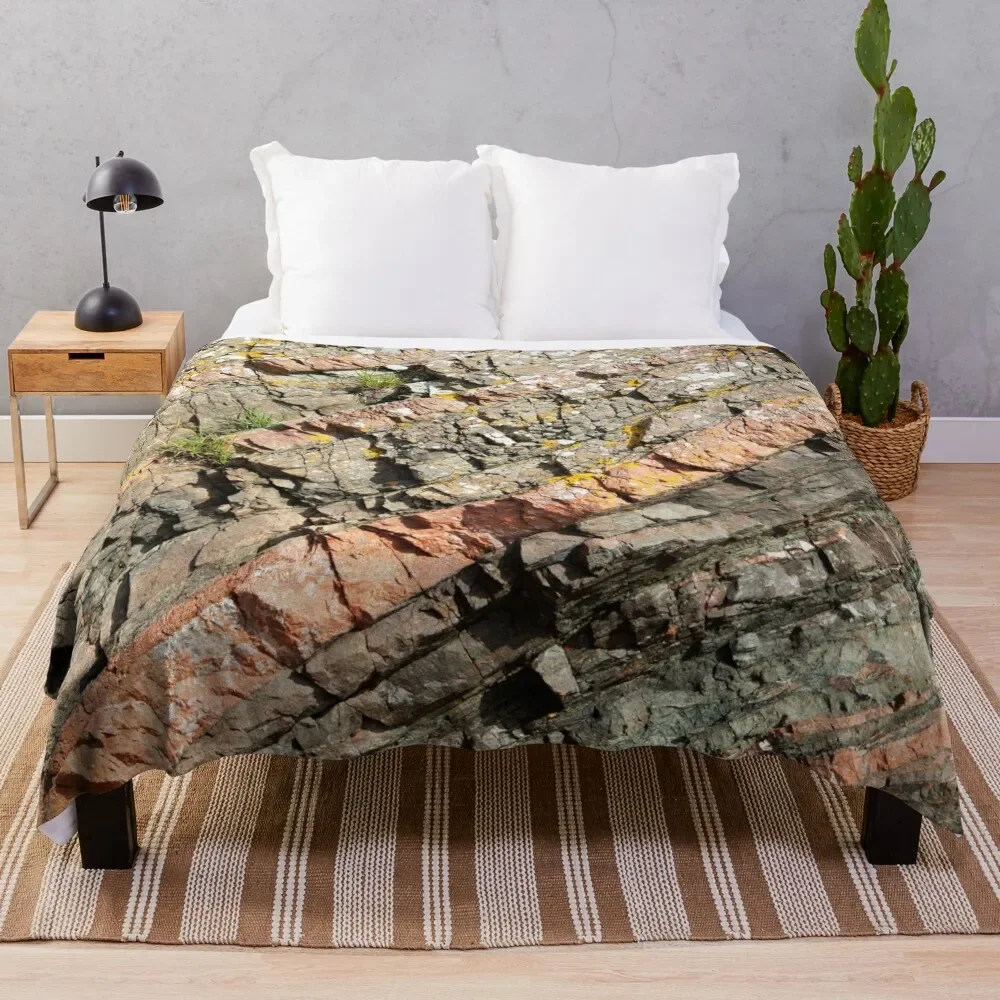 A slice of geology Throw Blanket Blankets Sofas Of Decoration halloween Thins sofa bed Blankets