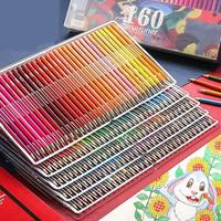 Brutfuner 120/160/180 Colors Oil Colored Pencils Set Professional Drawing Color Pencil For Artist Coloring Sketch Art Supplies