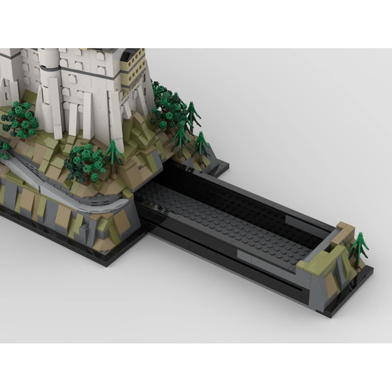 새로운 MOC 빌딩 블록, 중세 건축 모델, 새로운 슈벤슈타인 성 기술, 모듈형 어린이 장난감 DIY 세트