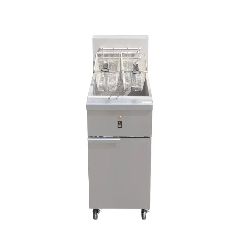 Commercial Fast Oil Heating Deep Fryer 2 Basket Deep Fryer High-Efficiency Cooking Deep Fryer Electric