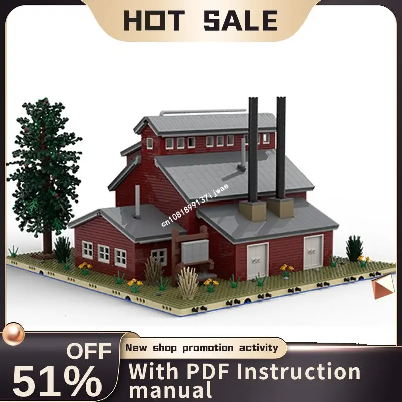 

New 3285Pcs City Hot Selling Street View Moc Modular Power House Model Custom Puzzles Diy Creative Ideas Kid Toys Birthday Gifts