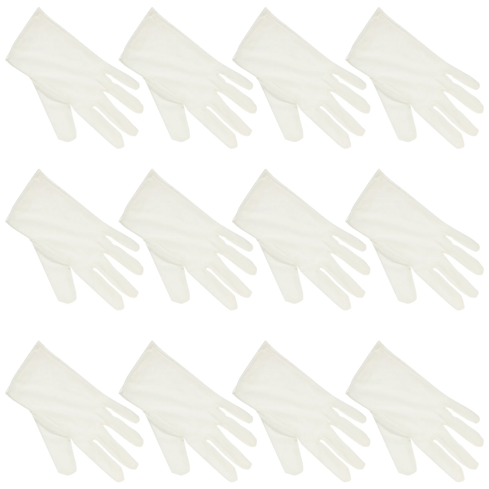 

6Pairs Dust-Free Microfiber Gloves Breathable Comfortable Lightweight for Jewelry Store Silver Coin Inspection Protective