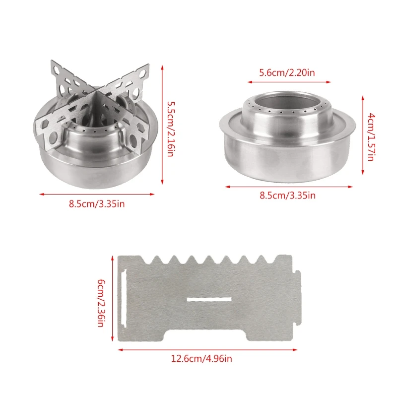 Stove for Cross Stand Foldable Ultralight Support Stand Stove Shelf Holder for BURNER Stand Stainless for Picnic