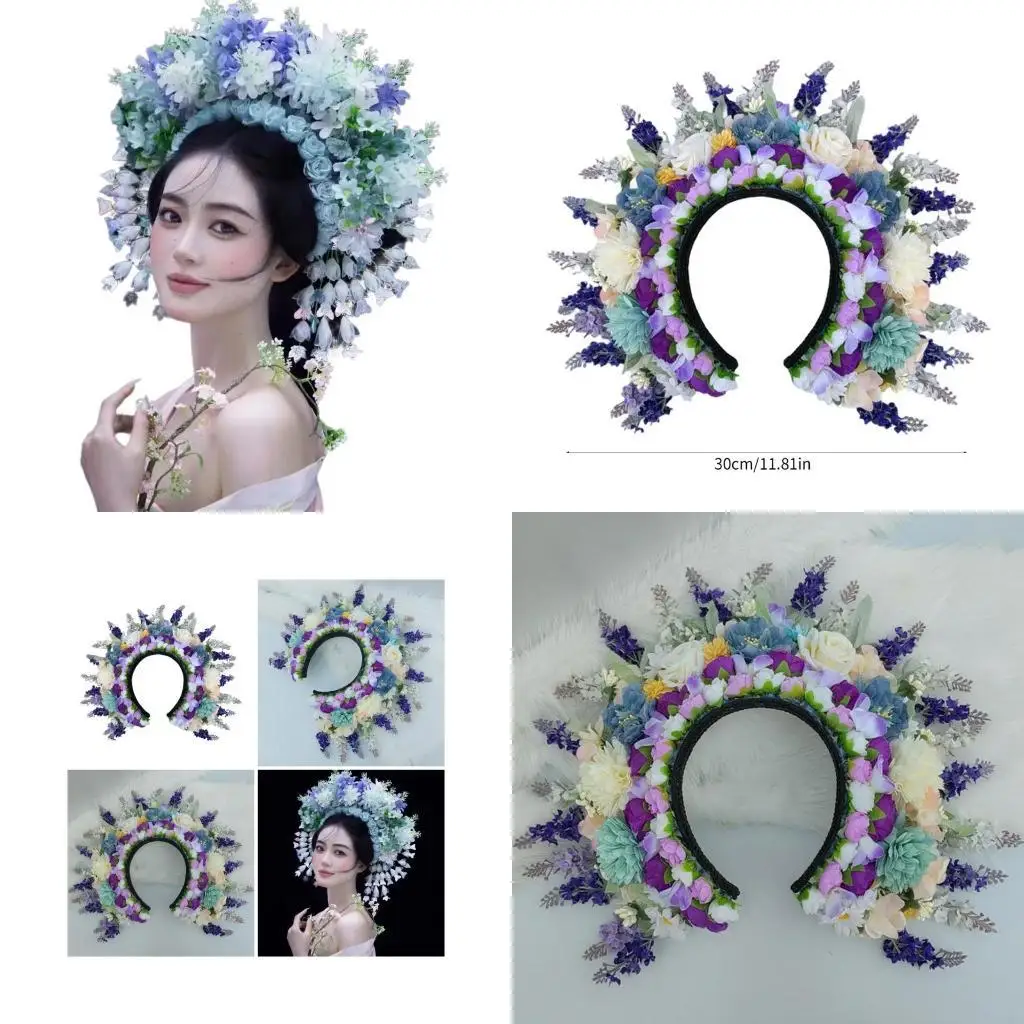 

Шикарная заколка с цветочным принтом, стильный аксессуар для волос с цветком для женщин