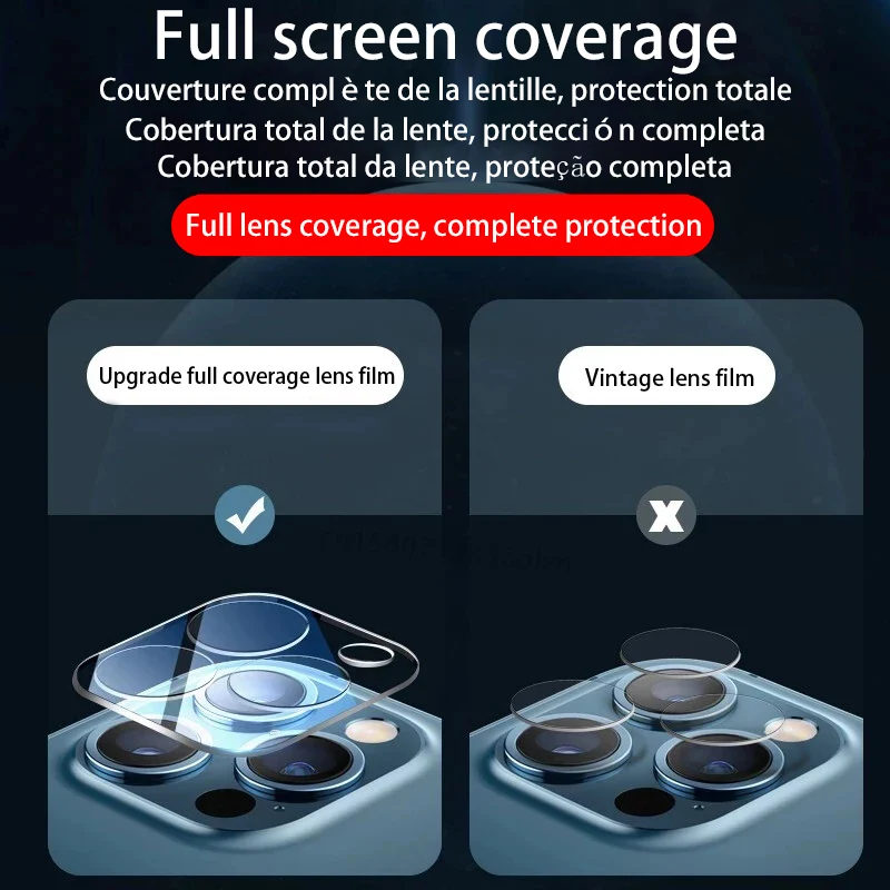 HD Camera Lens Protection Glass Film For iPhone 16 14 15 Pro Max Plus Full Cover Lens Protector For iPhone 13 11 12 PRO MAX Mini