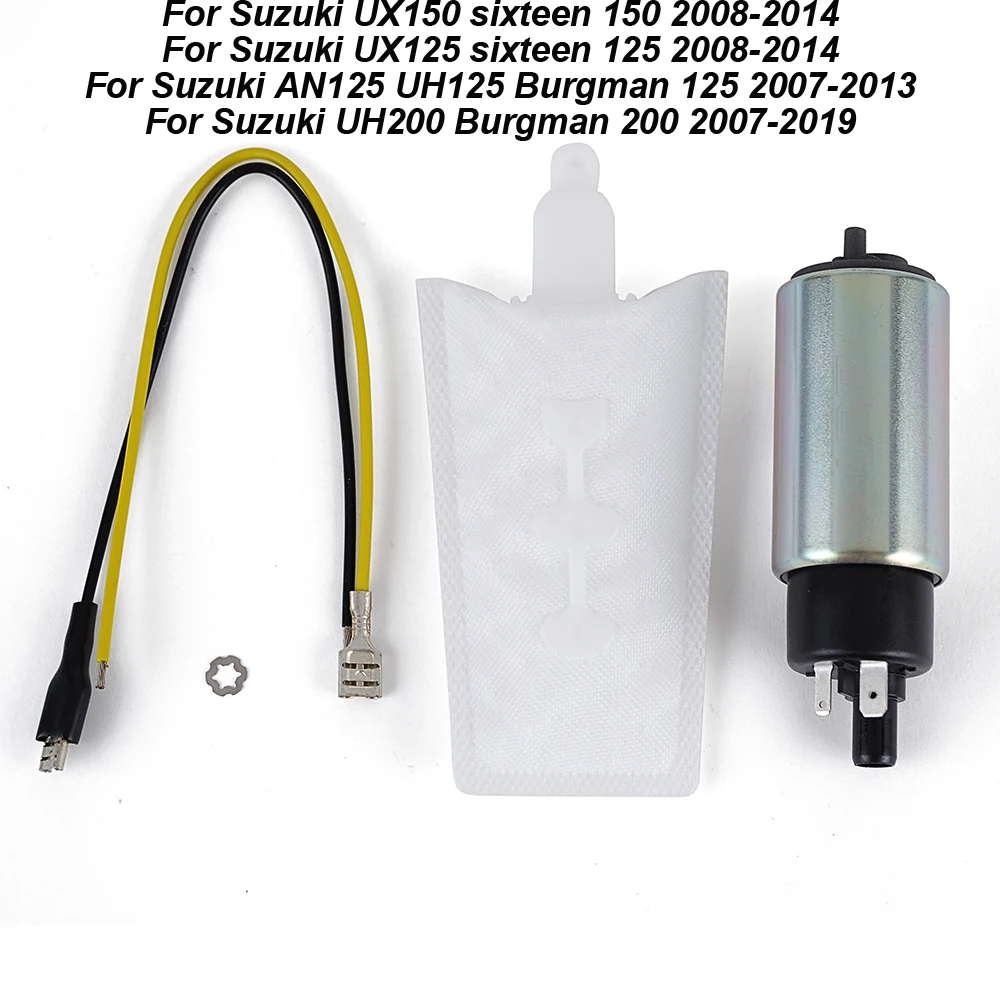 

Motorcycle 12V Fuel Pump For Suzuki UX150 sixteen 150 UX125 sixteen 125 UH200 Burgman 200 AN125 UH125 Burgman 125