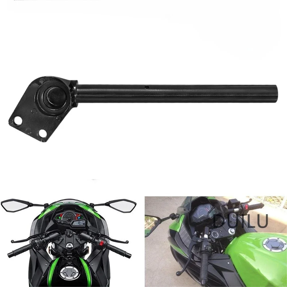 Motorcycle Split Handlebar For KAWASAKI Ninja 300 300R 250 250R EX250 Motorcycle Black Aluminum Split Handlebar Handle Bar