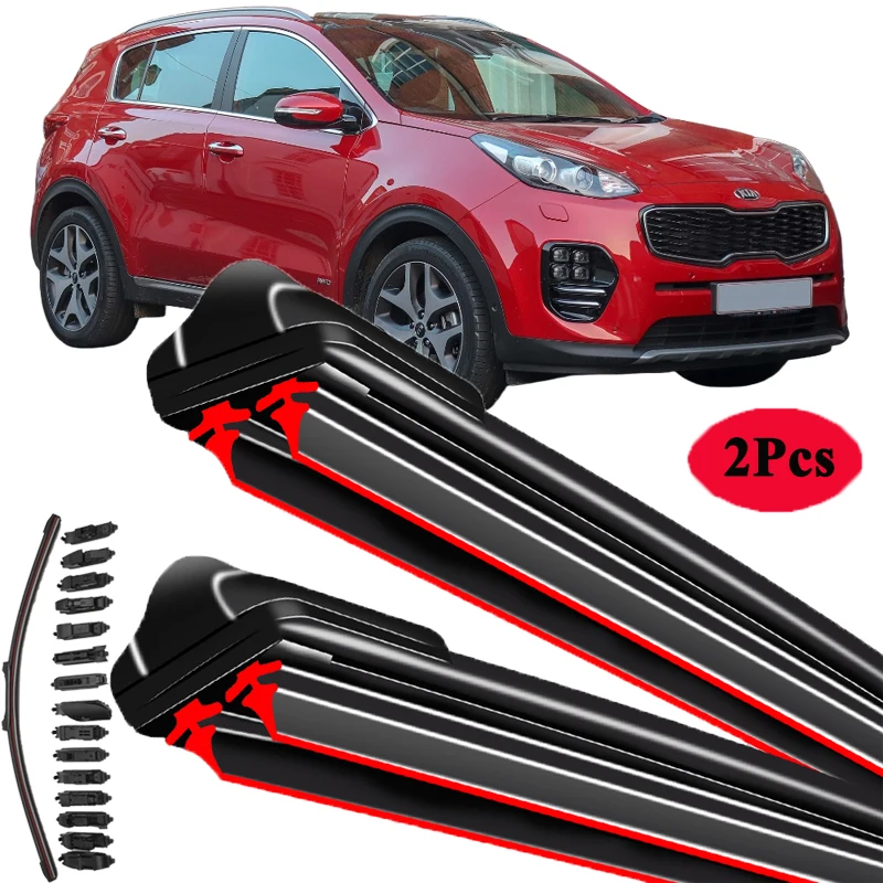 

Стеклоочистители для переднего лобового стекла Kia Sportage 2016 2017 2018 2019 QL, автомобильные аксессуары, наклейки, мойка, автомобильный стеклоочиститель