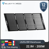 Bluetti MP200 EU Stock 200W Foldable Solar Panel Solar Plate IP67 Waterproof 12 Months Wrranty Adjustable Camping Solar Plate