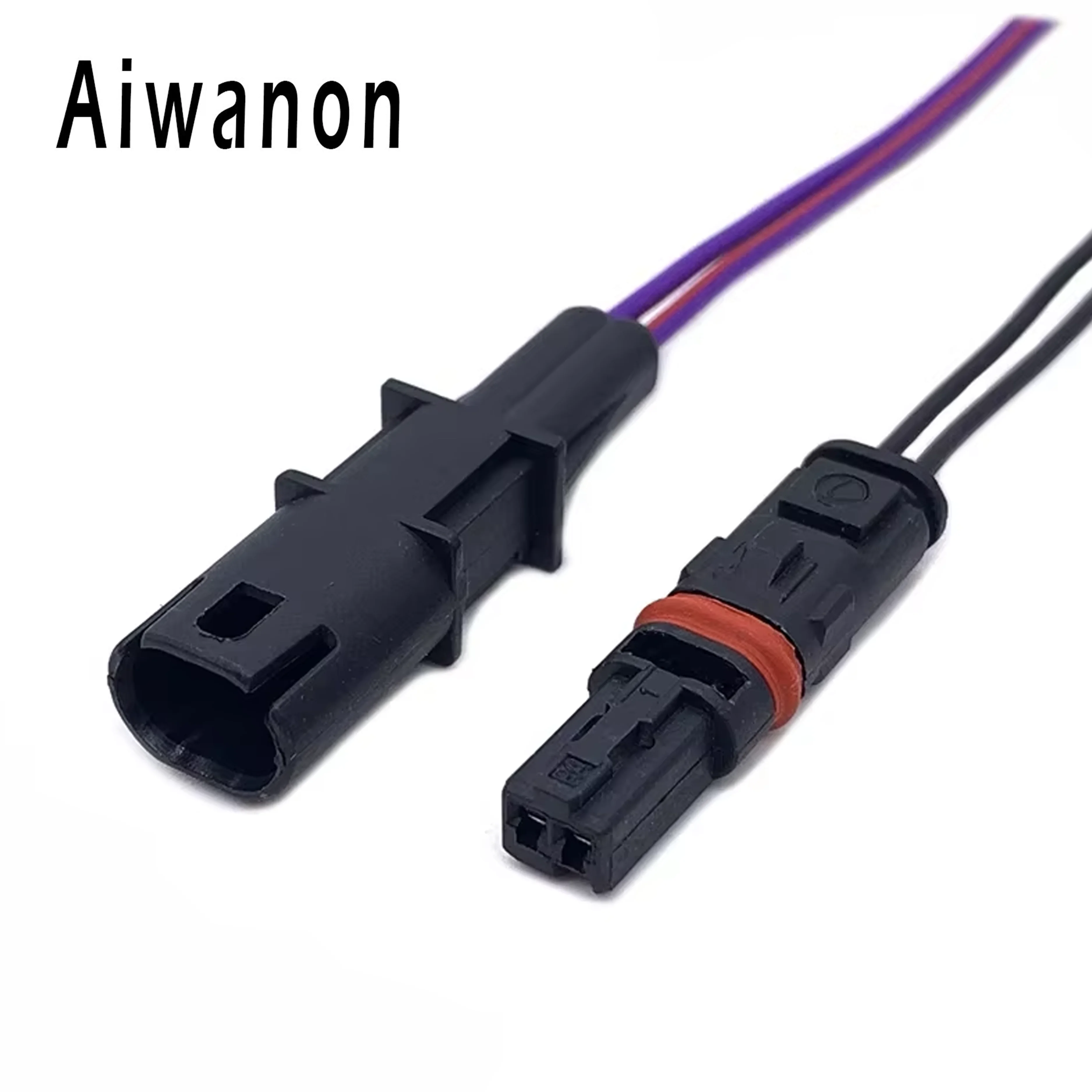 1 Set 2 Pin Car Modified Door Handle Rearview Mirror Heating Socket Electrical Connectors Wire Harness Plug For GT528i GT53