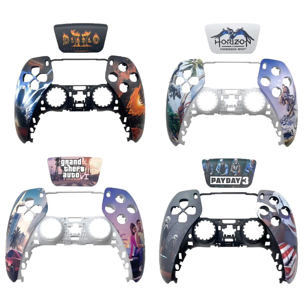 for PS5 Controller Shell Limited Diablo Horizon Shell Touchpad Gamepad Cover Replacement Front Case for BDM-010/020/030/040/050