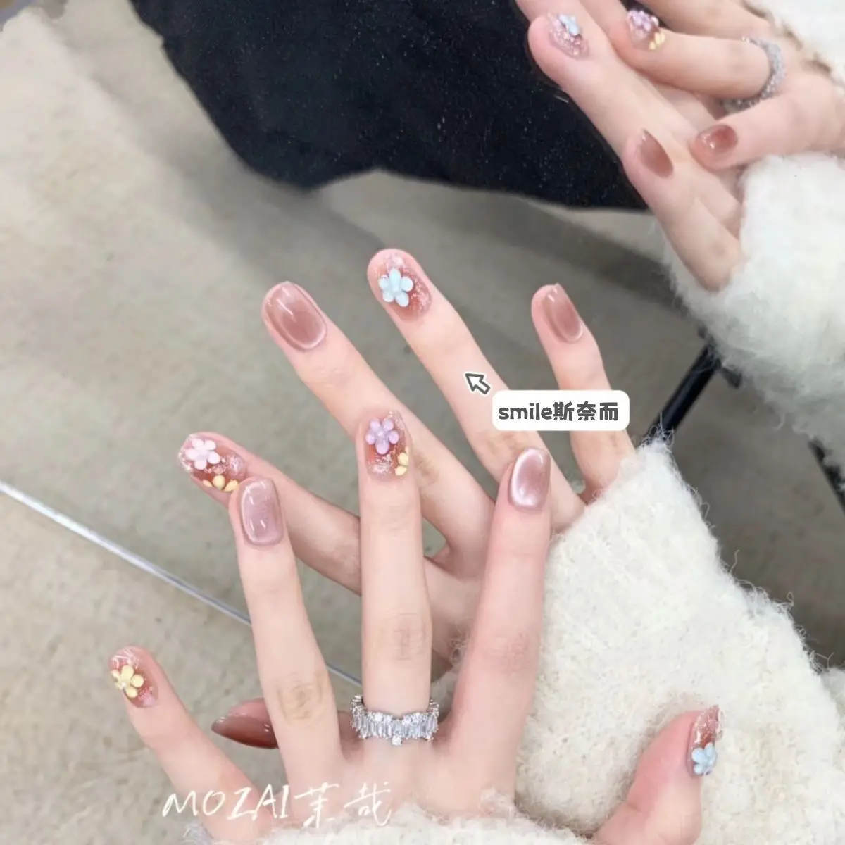 3D Ice Clear Butterfly Flower Jelly Scrapbooking Stickers Waterproof Nail Art Decals for DIY Student Camera Decoration High