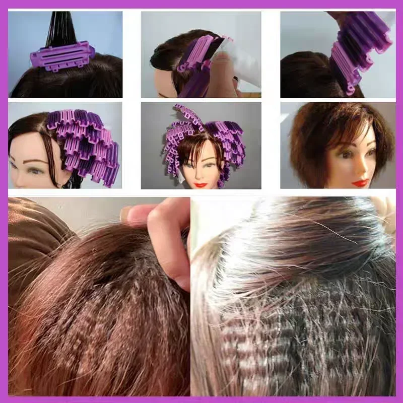 20pcs Reusable Perming Hair Clip Corn Hair Curl Rod Wave Hair Fluffy Clamps Hairdressing Curler Styling Tools Formers Flexible
