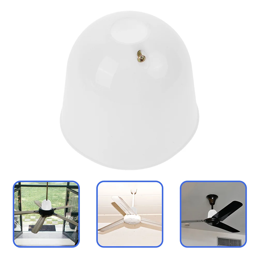 2 Pcs Ceiling Fan Dust Cover Parts Bottom Canopy Pendant Light Suite Plastic Kit