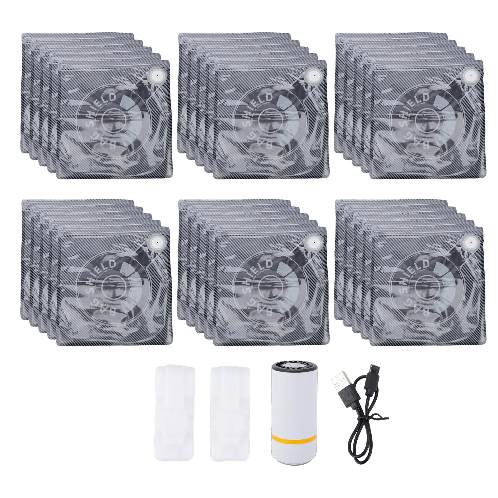

30 Pcs Filament Vacuum Storage Bag with USB Electric Pump 12.6x13.4in Light Proof 3D Printer Filament Storage Bags