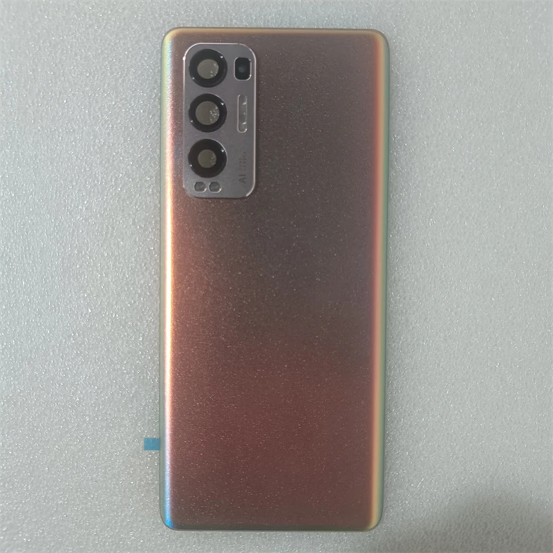 For OPPO Find X3 Neo 5G CPH2207 / Reno 5 Pro+ 5G Glass Back Battery Cover Rear Case With Camera Lens Repair Replacement