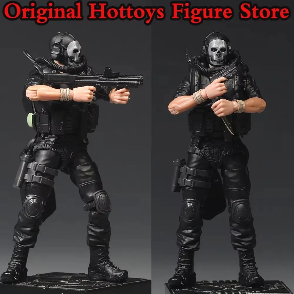 

In Stock 1/18 Scale Male Soldiers Modern Warfare Water Ghost Finished Product Full Set 3.75-inches Action Figure Model Gifts
