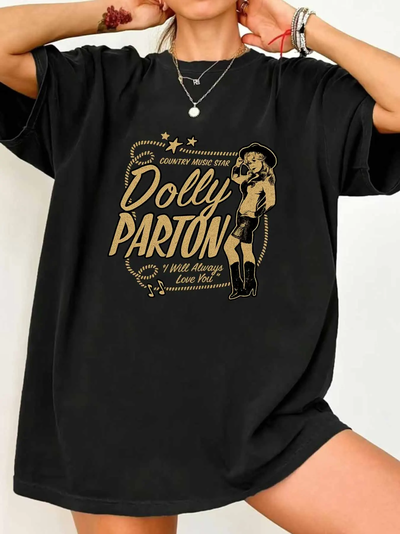 

【009138】Женская ковбойская футболка больших размеров с круглым вырезом и короткими рукавами, эластичными половинными рукавами и модными принтами