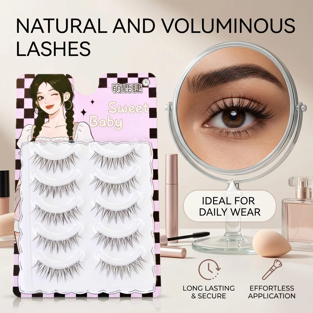 Przezroczyste rzęsy w pasku, s – Eyelash Extension Korean Style recenzja i cena