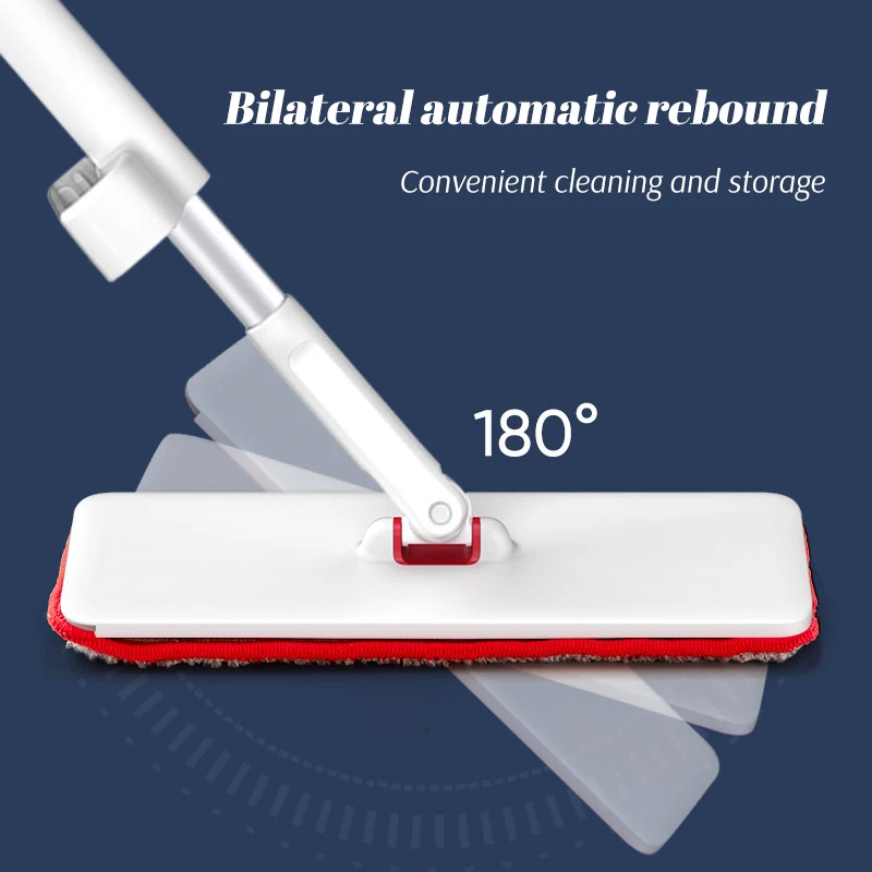 

Mop With Squeezer Microfiber Mop Adjustable Mop 360 House Cleaning Pressed Mops Floor Cleaning Tools
