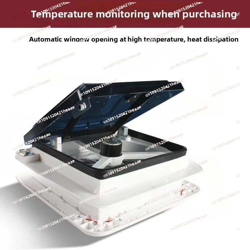 Suitable for RV 12V Sunroof Ventilation Fan, RV 24V Exhaust Fan, Insect-proof and Rain-proof Two-way in And Out with Light