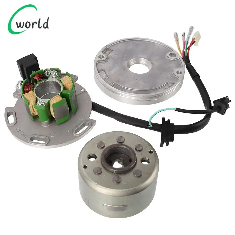 

НОВАЯ горизонтальная катушка двигателя объемом 150 куб.см, статор, ротор, магнит, сальник для деталей мотоцикла