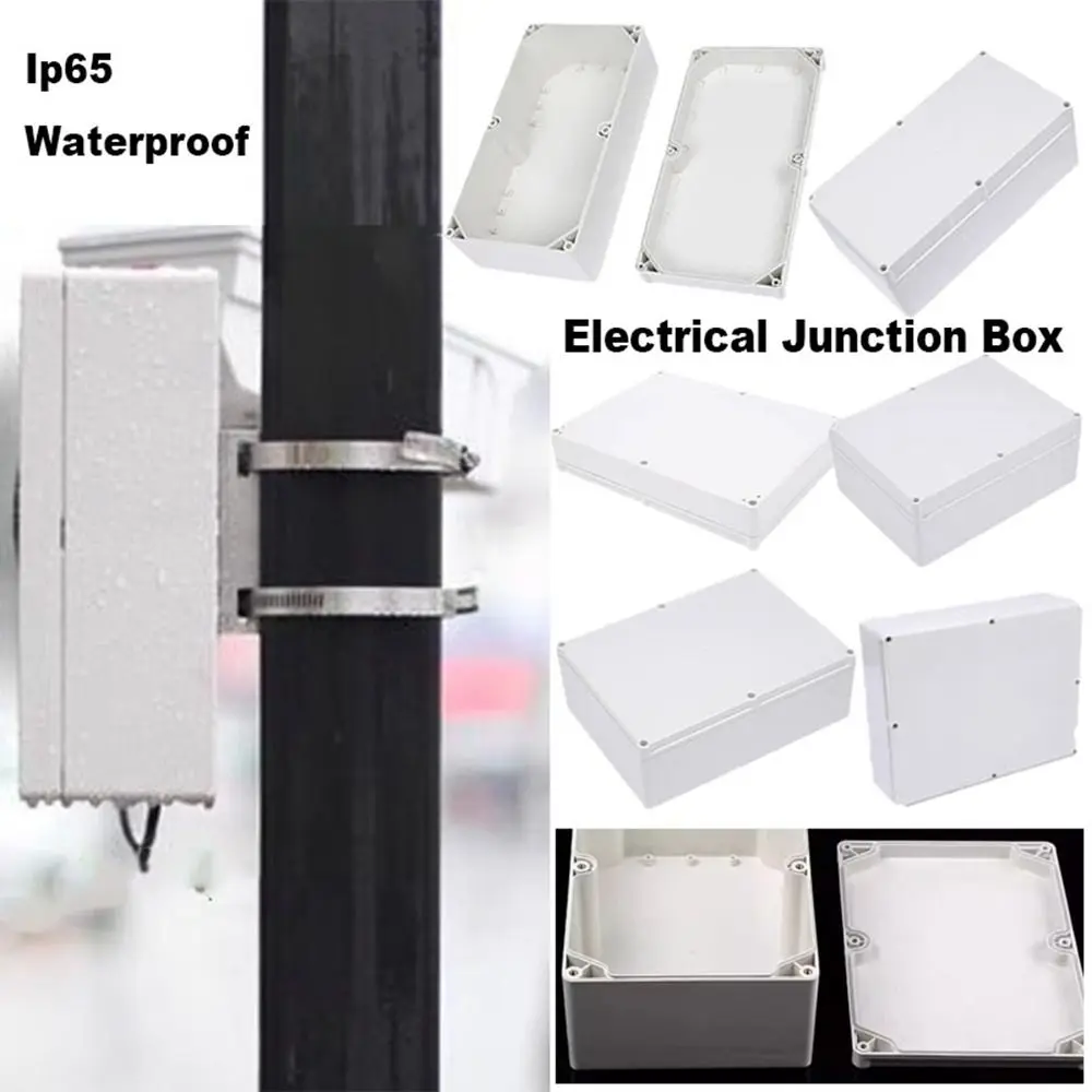 

New Ip65 Outdoor Project Box Plastic ABS 10 Styles Cable Custom Cases Waterproof Electrical Junction Box
