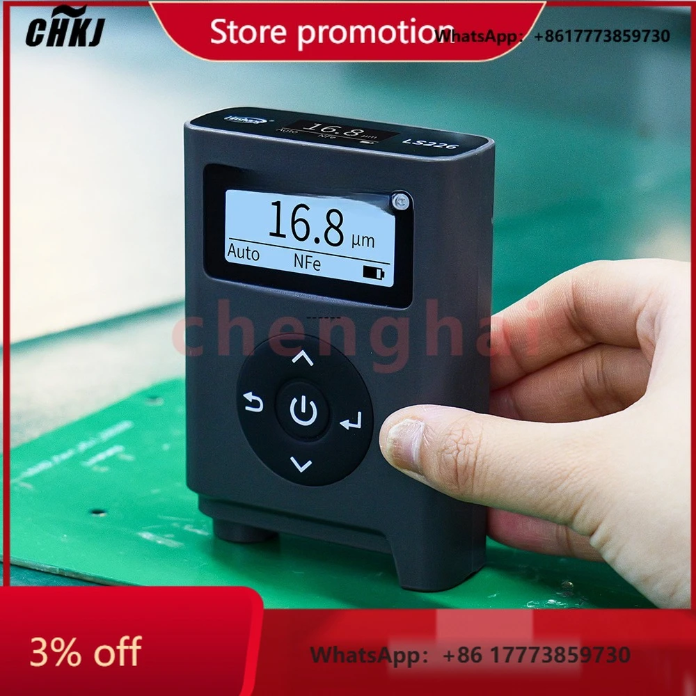 

CHKJ-2025NEWLS226 Powder Coating Thickness Tester Anodized Layer Digital Coating Thickness Gauge for Conformal Coating
