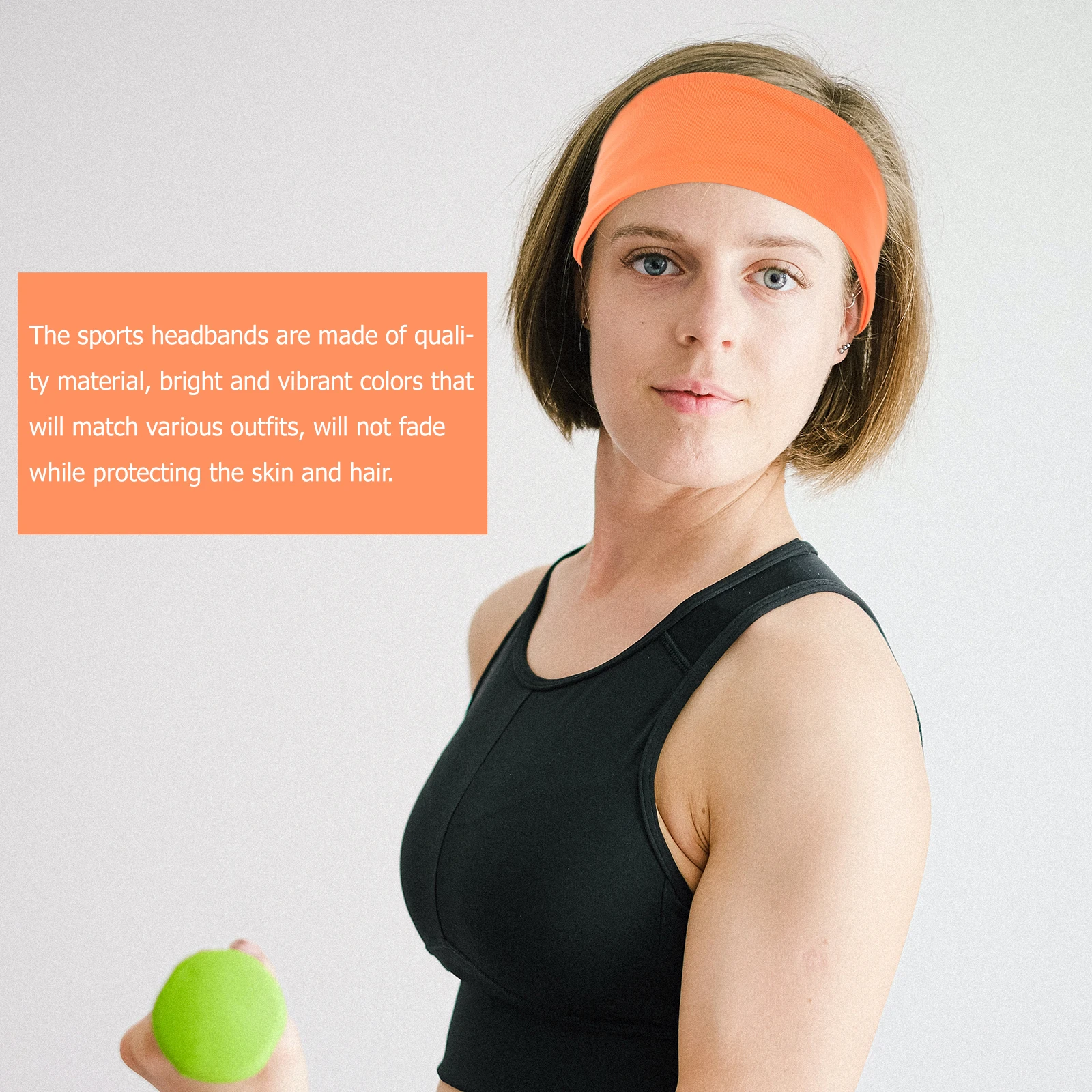 

2 Pcs Quick-drying Headband Yoga Headbands Sports for Women Polyester