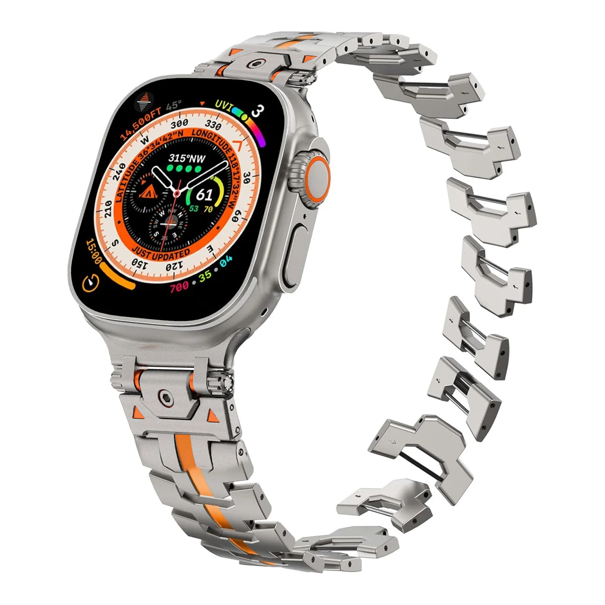 Luxury Stainless Steel Strap for Apple Watch Ultra 10 9 8 7 49mm46mm 45 41mm 44 40 38mm Link Bracelet for IWatch Series Band image 3