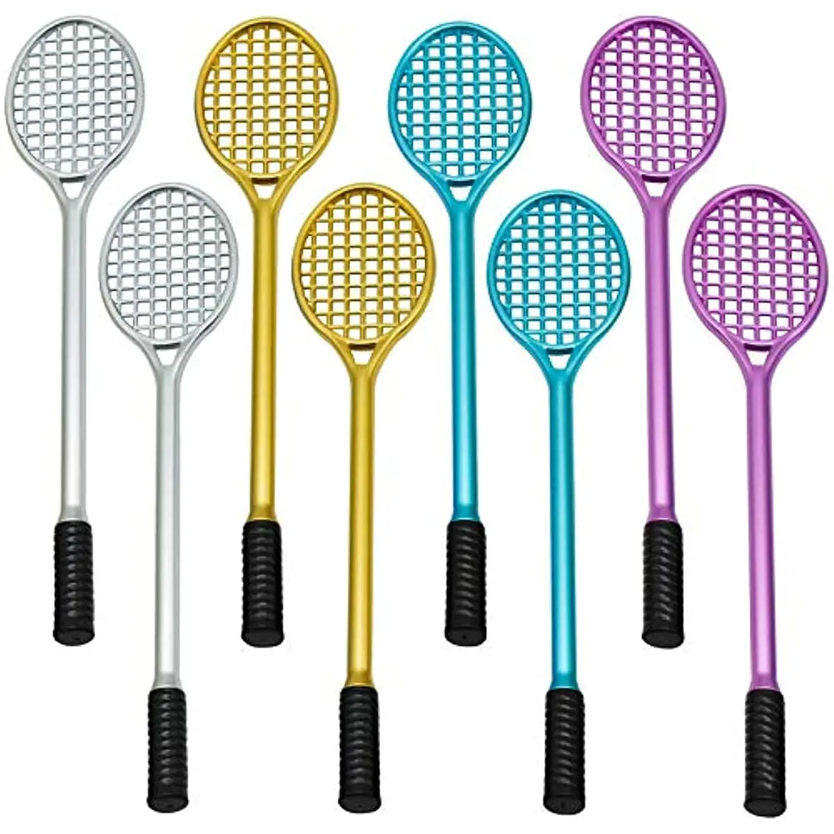 

24 PCS Tennis Racket Gel Pens Cute Kawaii Novelty Sports Accessory Black Ink for Boys Girls Pens for Writing