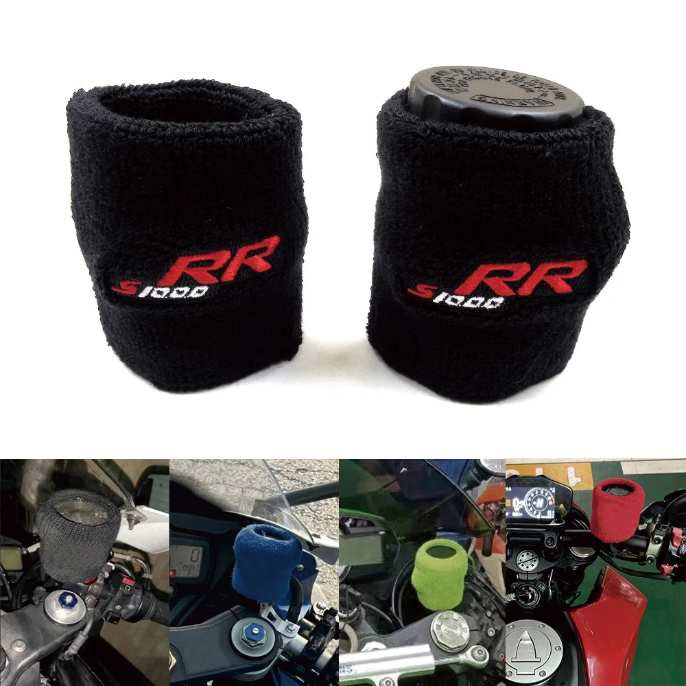 Motorcycle Front Fluid Oil Brake Reservoir Tank Cap Socks Cuff Cover Protective Decorative For BMW S1000RR S1000 RR HP4 S 1000RR - view 2