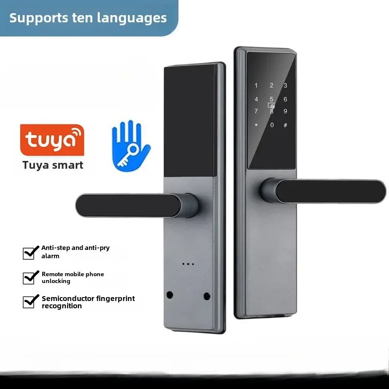 

Graffiti Lock Apartment Rental Wooden Door Smart Password Electronic Lock Fingerprint Lock