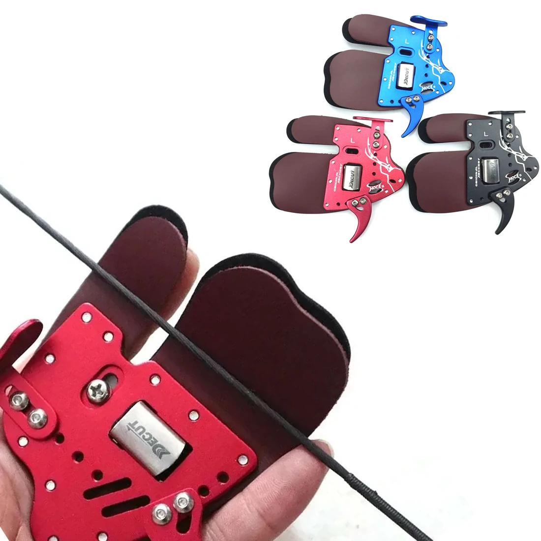 DECUT Защитная вкладка для пальцев для стрельбы из лука HOCK 3, защитная накладка для правой руки, вкладка для перчаток, аксессуары для уличной охоты и стрельбы, лук для пальцев DECUT Защитная вкладка для пальцев для стрельбы из лука HOCK 3, защитная накладка для правой руки, вкладка для перчаток, аксессуары для уличной охоты и стрельбы, лук для пальцев