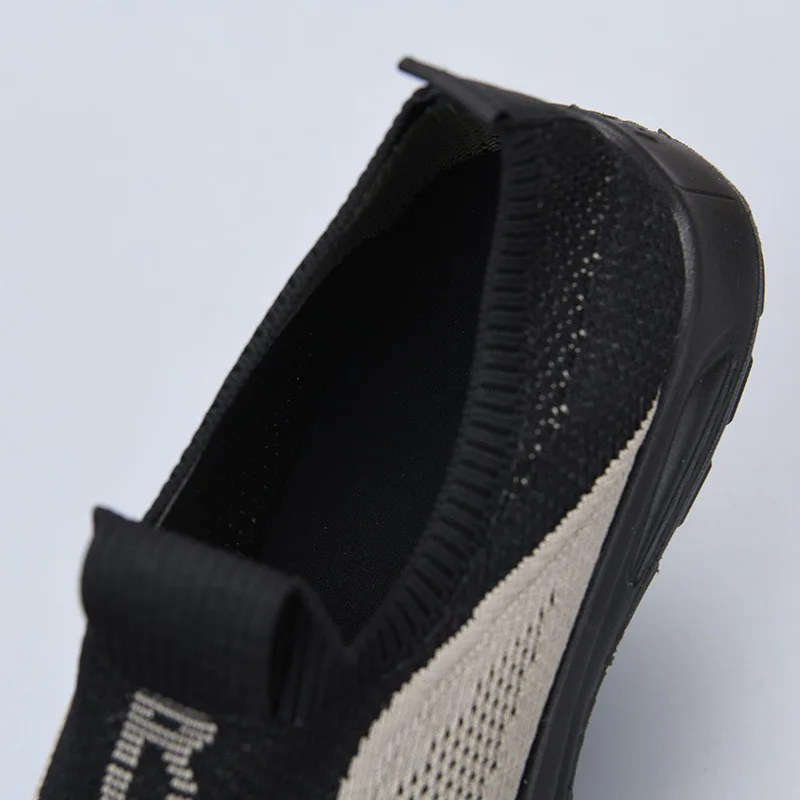 Herren Slip-On Sneaker aus gewebtem Material, atmungsaktives Mesh, rutschfest, leicht, für Outdoor-Aktivitäten und Freizeit, ideal zum Spazierengehen. – Detail 15