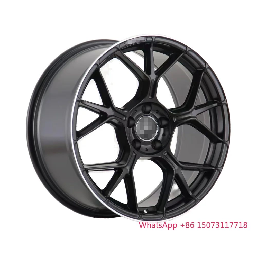 

18inch Matte Black Machined Lip Aluminum Alloy Wheel Hub 5X112 PCD Cars Rims for a C E Passenger Cars
