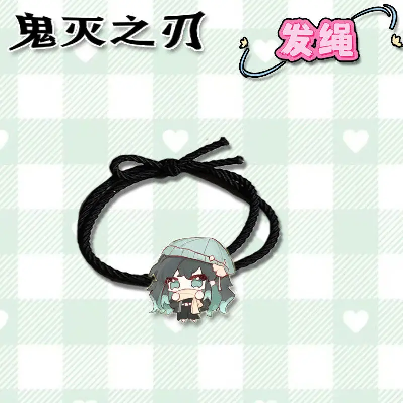 4 個鬼滅の刃アニメ甘露寺蜜璃ヘアロープかわいい高弾性ヘッドバンド漫画少女女性ヘアアクセサリーギフト