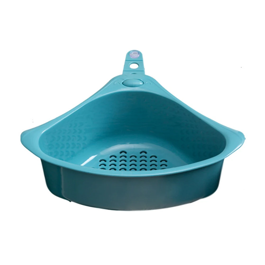 

Sink Strainer Basket Corner Drainage Holder Durable Easy Install Kitchen Organizer Sink Draining