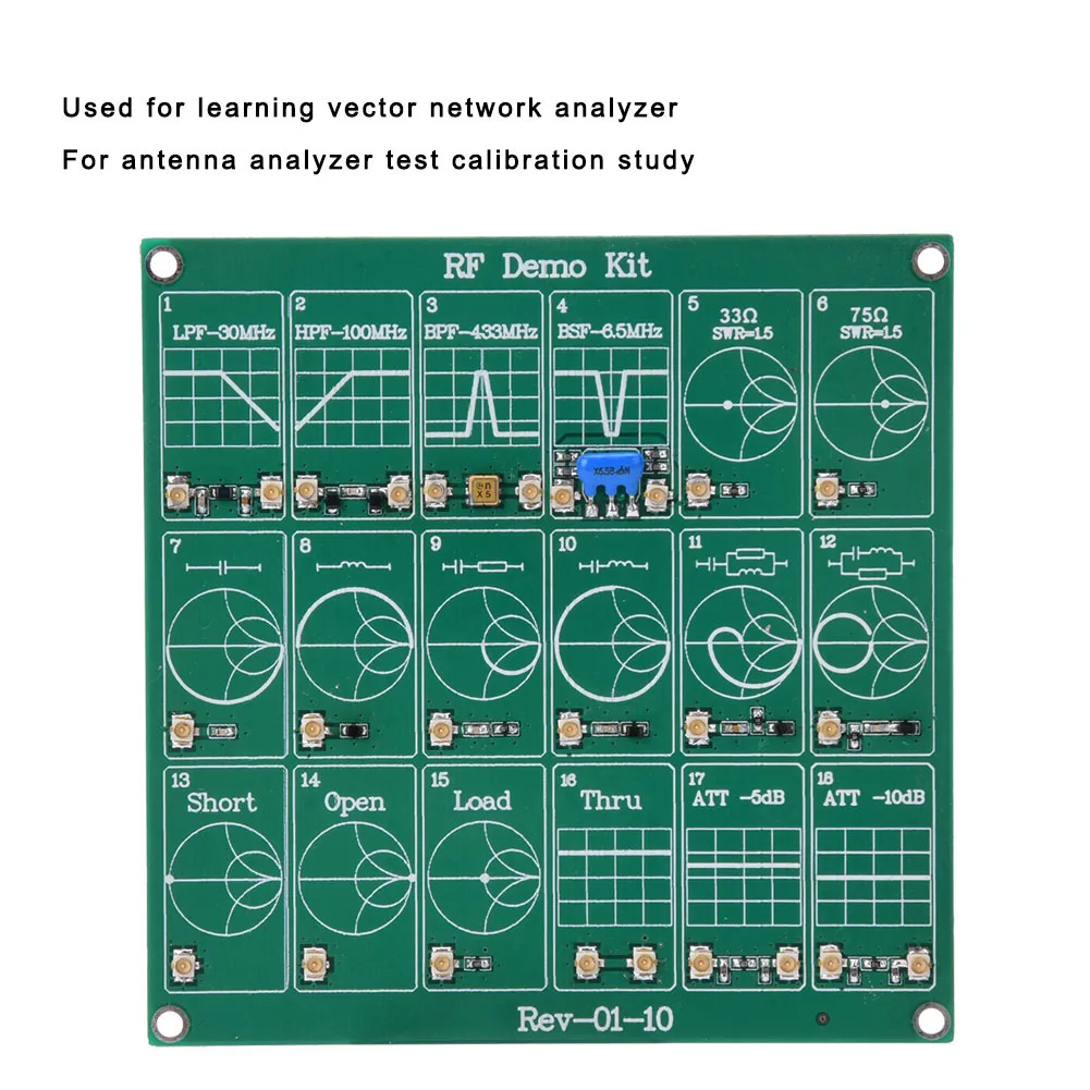 Nanovna rfテストボード、18機能モジュール、ベクトルネットワークアナライザーボード、フィルター、減衰モジュール、デモキット