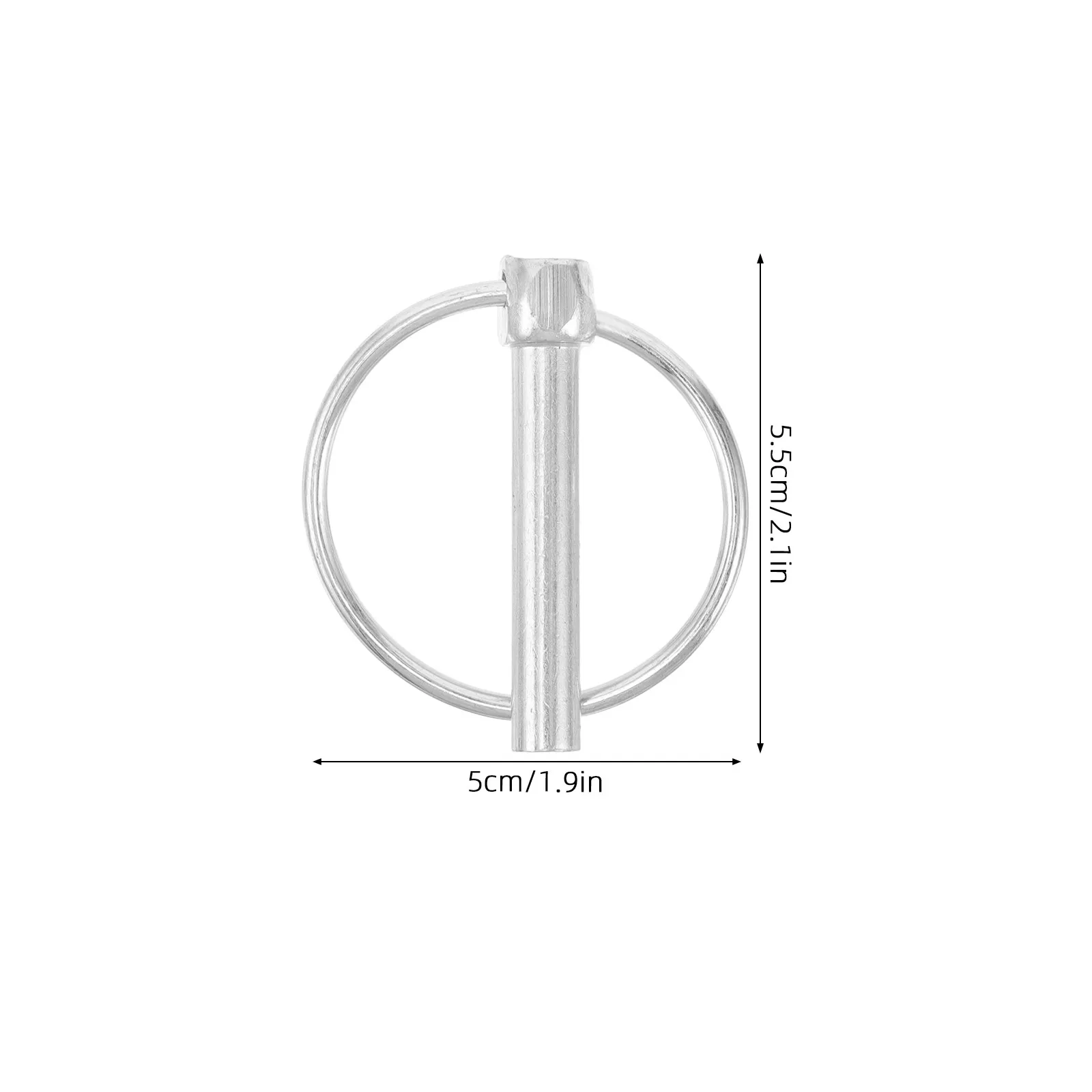 Precision Made Galvanized Iron Lynch Pins with Safety Ring for Trailer Hitch Rv Tandem Axle Coupler Heavy Duty Lock Pins Farm