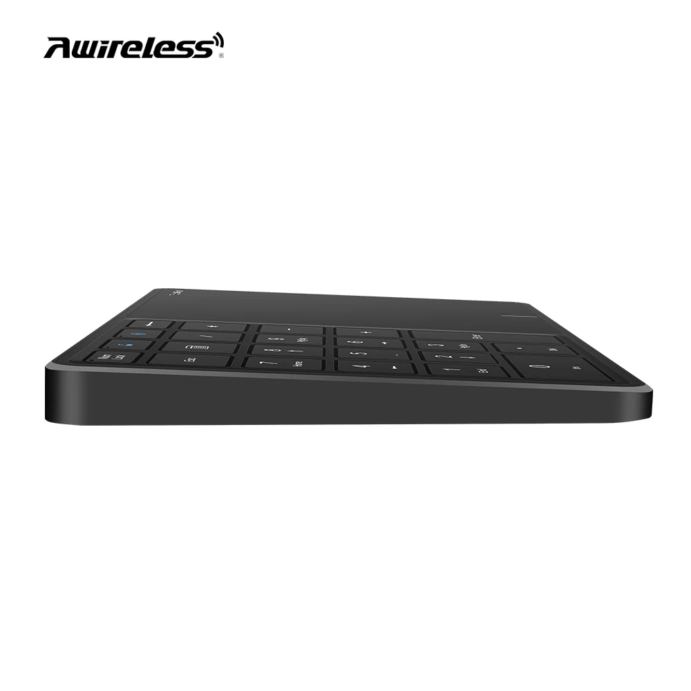 Bluetooth Number Pad 2 in 1 22 Keys 2.4G Wireless Numeric Keypad Numpad with Touchpad Trackpad for Laptop PC