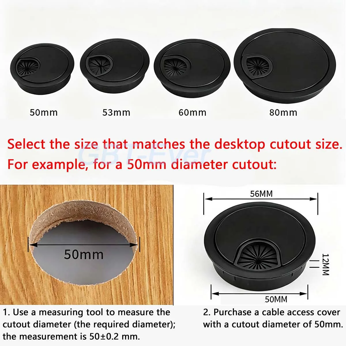 1Pcs Zinc Alloy Wire Hole Cover Outlet Port Table Computer PC Desk Round Cable Grommet Line Holder 50mm/60mm/80mm