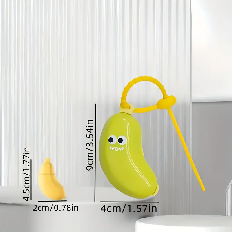 Banana-Shaped Cute Shape Toothbrush Storage Case Portable for Travel,Designed for Electric Toothbrushes And Toothpaste Storage.