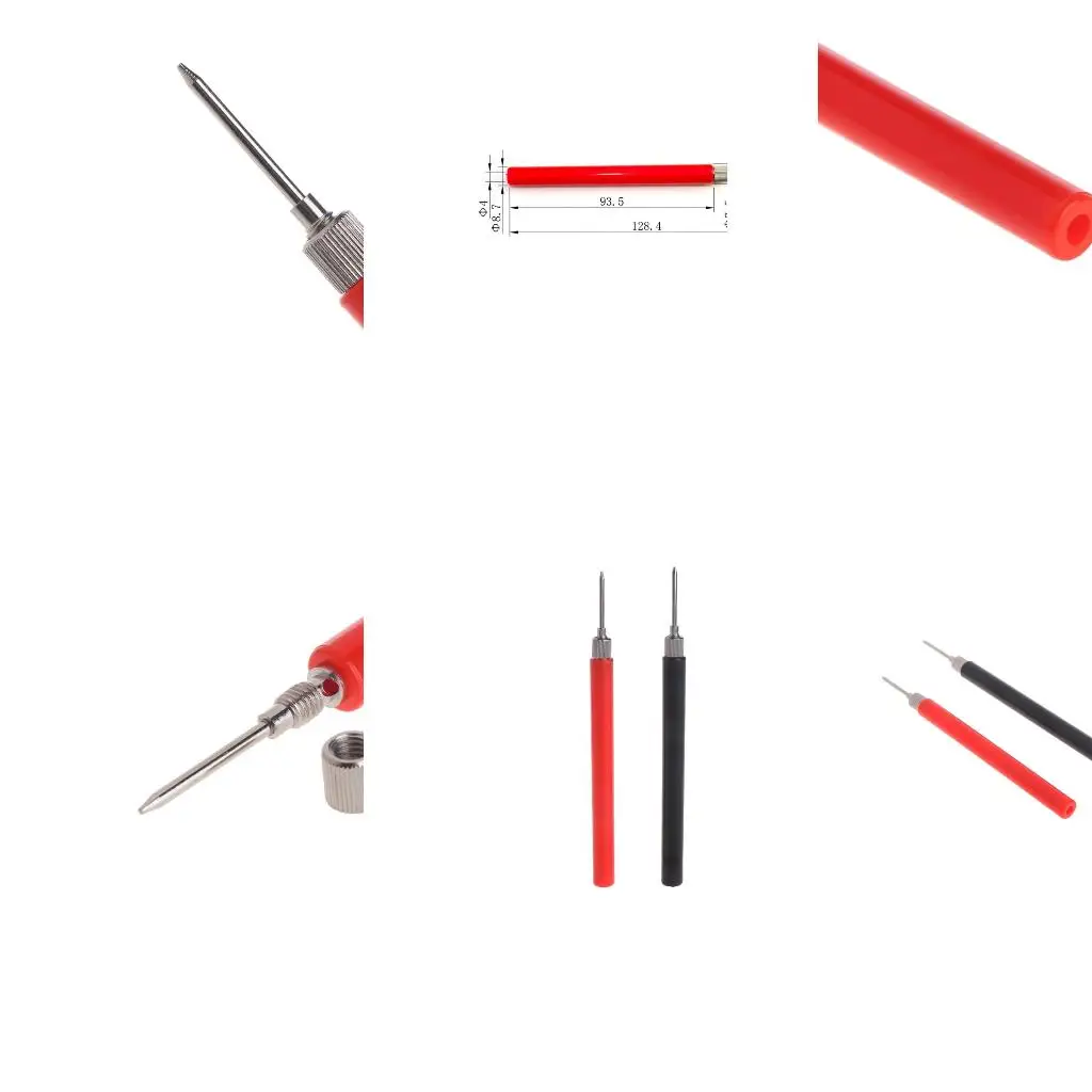 

2 шт., наконечник пружинного тестового щупа, изолированный крючок, соединительный штифт для мультиметра, высокое качество