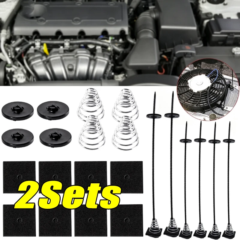 Universal Truck Electric Heater Fan Retaining Clip Installation Kit Auto Part Accessories for Honda BMW Fiat Audi Toyota 1-2Sets